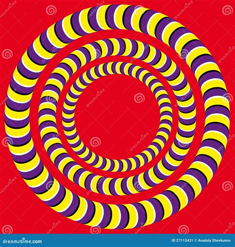 Rotation (illusion Optique) Illustration de Vecteur - Illustration du ...
