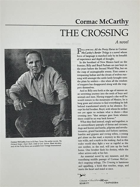The Crossing. Volume Two, The Border Trilogy | Cormac MCCARTHY