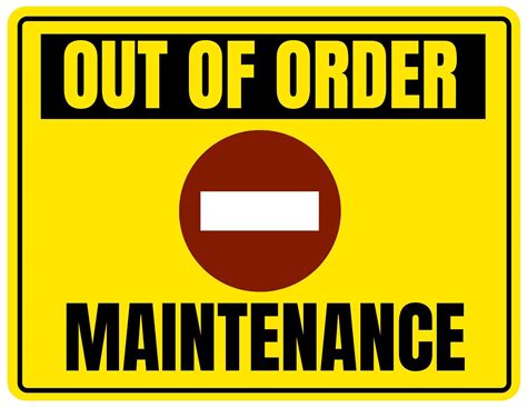 Out Of Order Signs (5 Free PDF Printables)