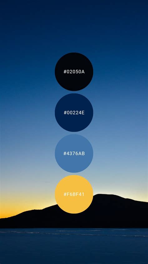 Bold Blue and Yellow Color Palette
