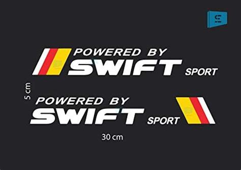 SIGN EVER Powered by Swift Sport Exterior Stickers Graphics for Car ...