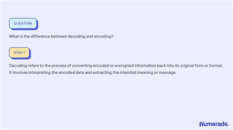 Image result for Difference Between Encoding and Decoding