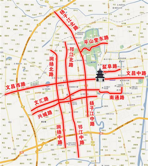 扬州市区详细地图,扬州市区,扬州(第9页)_大山谷图库