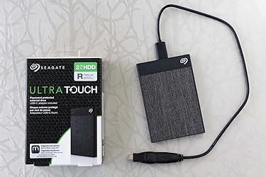 Seagate Ultra Touch 2 TB External Hard Drive Portable HDD USB-C USB 3.0 ...