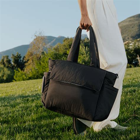 CALPAK Diaper Tote Bag With Laptop Sleeve - Black | Babylist Shop