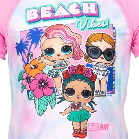 Buy L.O.L. Surprise! Short Sleeve Rash Guard Swim Shirt & Swim Bottom ...