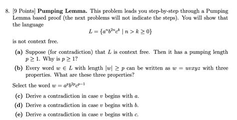 Pumping Lemma Problems 的图像结果