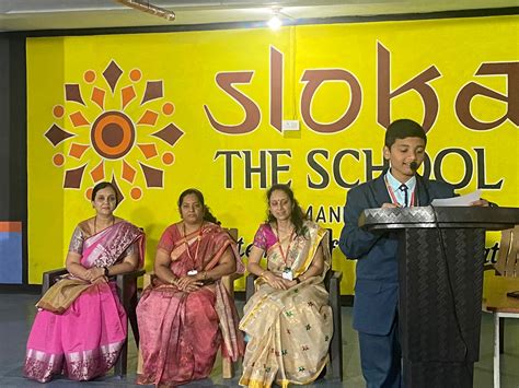 Maths day celebration at Sloka the school Manikonda
