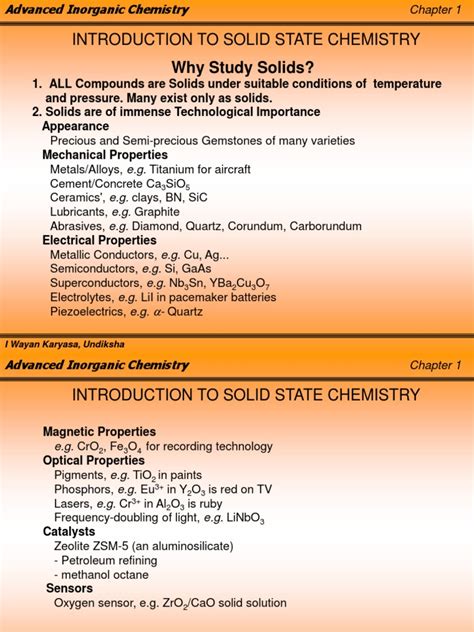 Understanding the Fundamentals of Solid State Chemistry: An ...