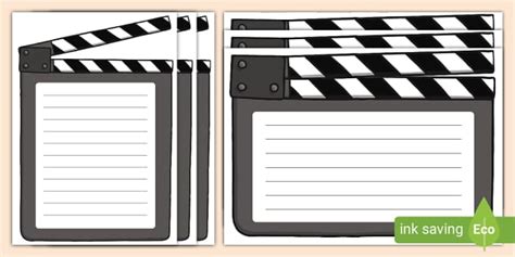 Film Clapperboard Page Borders