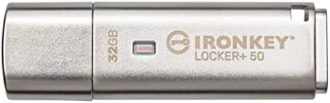 Kingston Ironkey Locker+ 50 32GB Encrypted USB Flash Drive | USB 3.2 ...