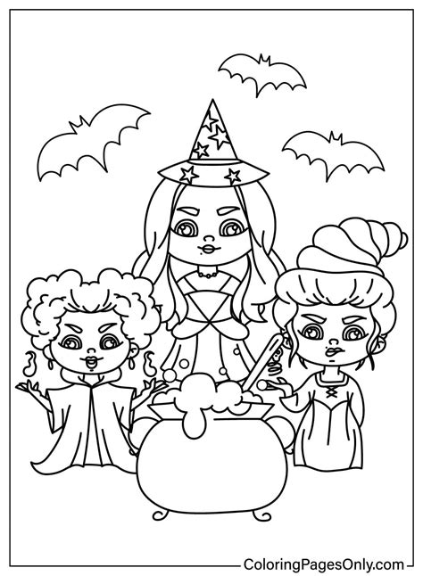 30+ Hocus Pocus Coloring Pages - Free Printable PDF & Online Coloring