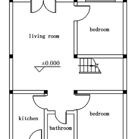 First Floor Plan Front View 的图像结果