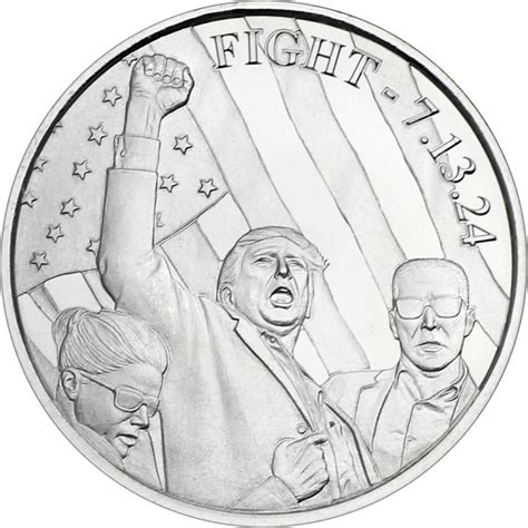 Donald Trump Fight 1oz .999 Fine Silver Coin Auction