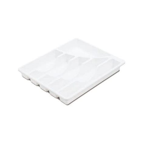 Sterilite 15758006 14" x 11.88" x 1.88" White 6 Compartment Cutlery ...