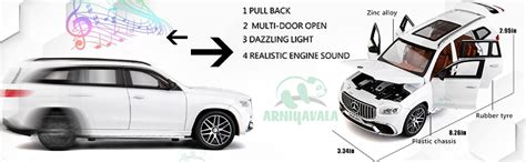 ARNIYAVALA 1/24 Mercedes Benz GLS63 AMG Model Car,Zinc Alloy Diecast ...
