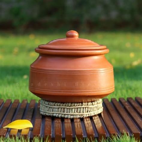 Buy Swadeshi Blessings Exclusive Range Unglazed Clay Handi/Earthen ...