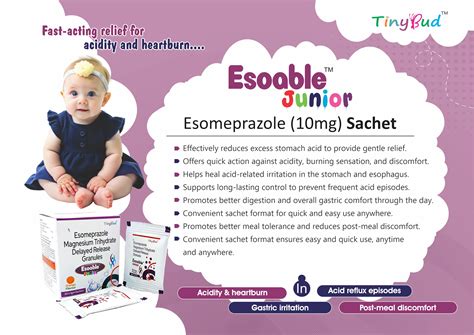 Esoable Junior Sachet: Esomeprazole 10mg for Paediatric GERD