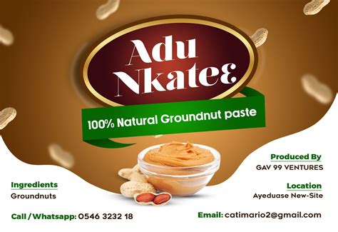 Groundnut/ Peanut Paste Label Design