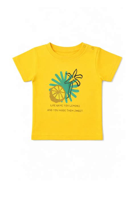 Shine in Every Step | Nuberry Lemon Print T-Shirt