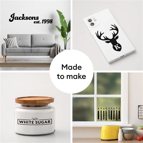 Buy Cricut® Premium Vinyl™ – Removable, Black Online at Lowest Price in ...