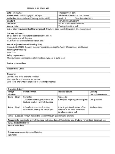 Session Plan Example 的图像结果
