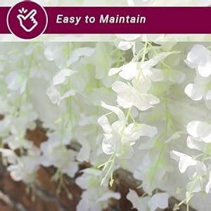 Buy Tdas Artificial Flower Wisteria Hanging Vine for Home Decoration ...