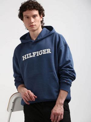 Buy Tommy Hilfiger Mens Blue Color Sweatshirt (2XL) Online