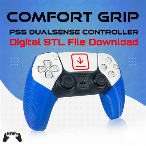 🎮 PS5 Dualsense Controller Comfort Grips・ STL File for 3D printing・Cults
