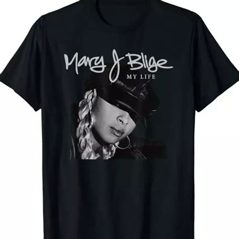 Mary J Blige t shirt Tshirt, L, BLACK - Walmart.com