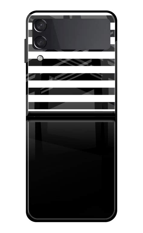 Buy Now Black and White Print Glass Case for Samsung Galaxy Z Flip4 ...