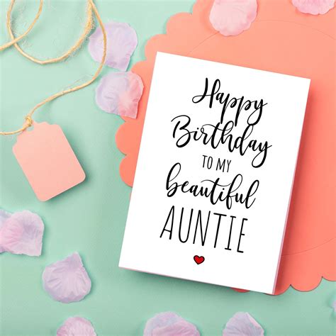 Happy Birthday Aunt Printable Cards
