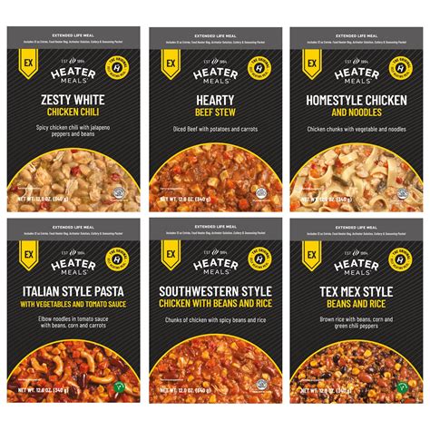 Heater Meals EX - Assorted Case (12 per case) - Heater Meals Self ...