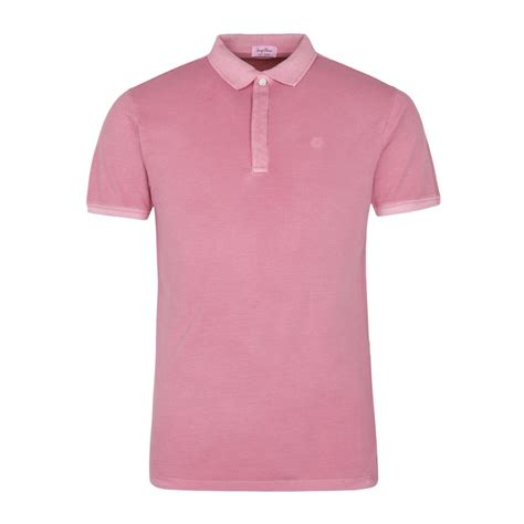 Buy Men Pink Textured Polos Online at The Collective - 353130