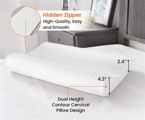 Contour Big Memory Pillow with Cover | Comfort Beddings