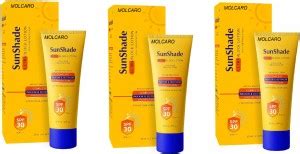 MOLCARO Sunscreen - SPF 30 PA+++ PACK OF 3 SUNSHADE ULTRA BLOCK LOTION ...