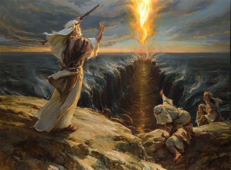 Religious Pictures, Bible Pictures, Religious Art, Parting The Red Sea ...