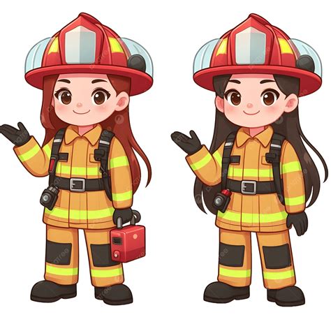 Firefighters Women Cartoon Art, Firefighter, Woman, Cartoon PNG ...