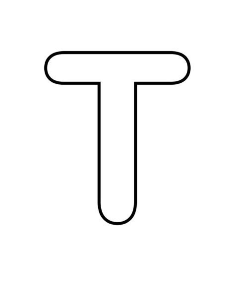 Letter T Bubble Letter - Resignation Letter Sample