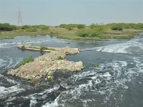 Illegal encroachment in Rangamati river of Gandhinagar area in Jamnagar ...