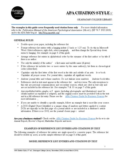 Image result for APA Format Citation Example