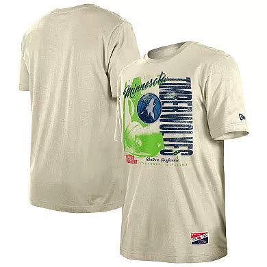 Men's New Era Cream Minnesota Timberwolves Distressed Throwback Vintage ...