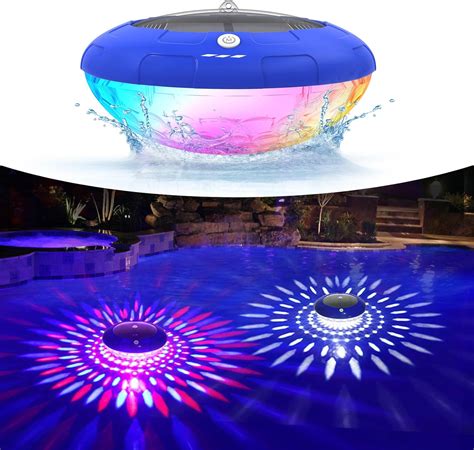 FirstE Solar Floating Pool Lights, RGB Color Changing Pool Floating ...