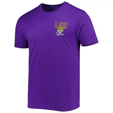 Men's Purple LSU Tigers Vintage Through the Years 2-Hit T-Shirt