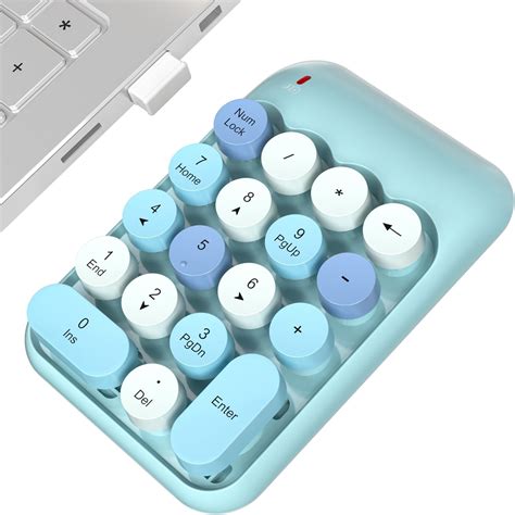 Amazon.com: MOWUX Wireless Number Pads, Cute Colorful Numeric Keypad ...
