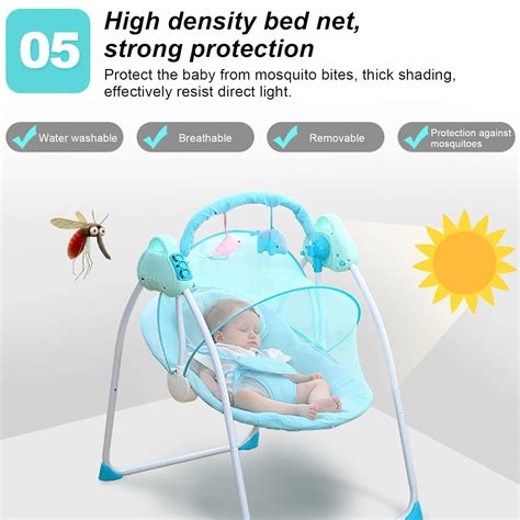 Buy Baby Swings for Infants, Bluetooth Remote Control Portable Electric ...