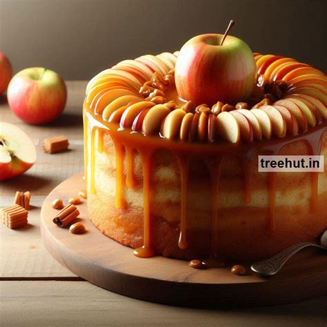 Eggless Caramel Apple Cake Recipe and 40 Cake Decoration Techniques for ...