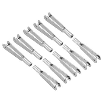 MECCANIXITY 10Pcs Metal Clevis Quick Link M2 Thread Steel Clevis Self ...