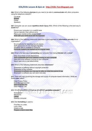 Image result for Remote Work ICDL Exam Questions Answers