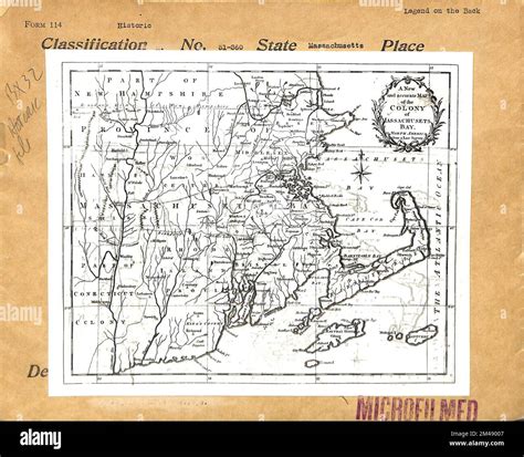 A New and Accurate Map of the Colony of Massachusetts Bay. Original ...
